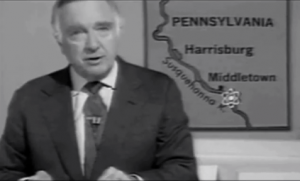 Walter Cronkite, "The Most Trusted Newsman in America," doing a CBS Special Report on Three Mile Island, on the third day of the nuclear accident that freaked out the entire eastern part of the US.