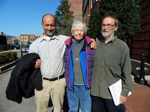 Plowshares Protesters: 83-year-old Sister Megan Rice w/57-year-old Greg Boertje-Obed and Michael Walli, 64 - guilty as charged and fearless in admitting it.
