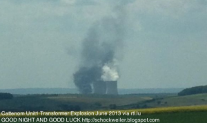 Cattenom NPP in France, explosion in transformer June, 2013