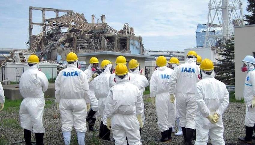 IAEA Executives form the first group of tourists to visit Fukushima-land. Leave only footprints, take only memories.